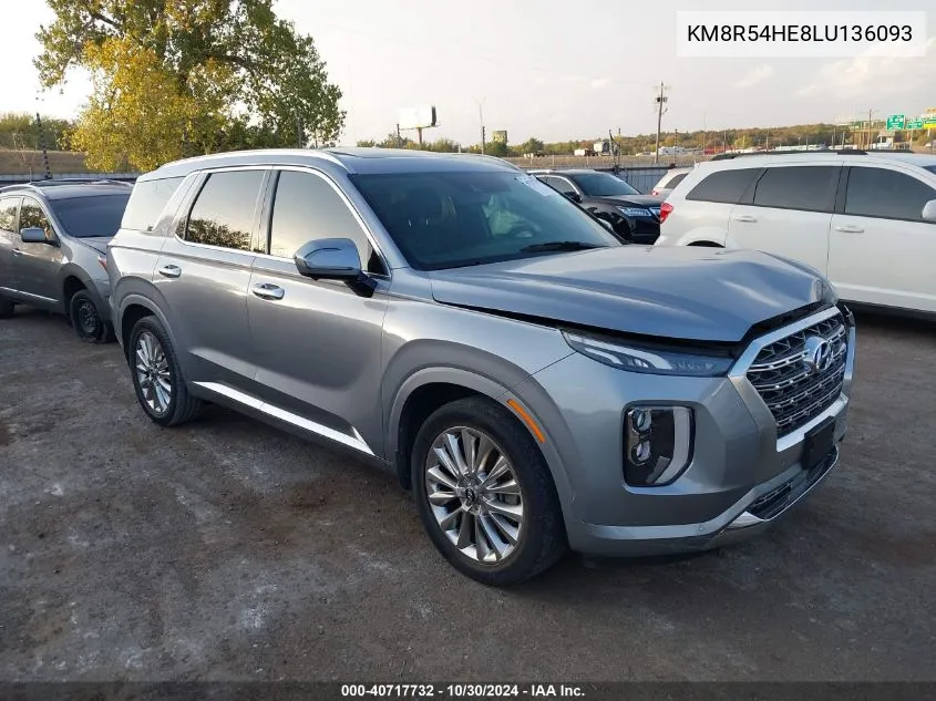 2020 Hyundai Palisade Limited VIN: KM8R54HE8LU136093 Lot: 40717732