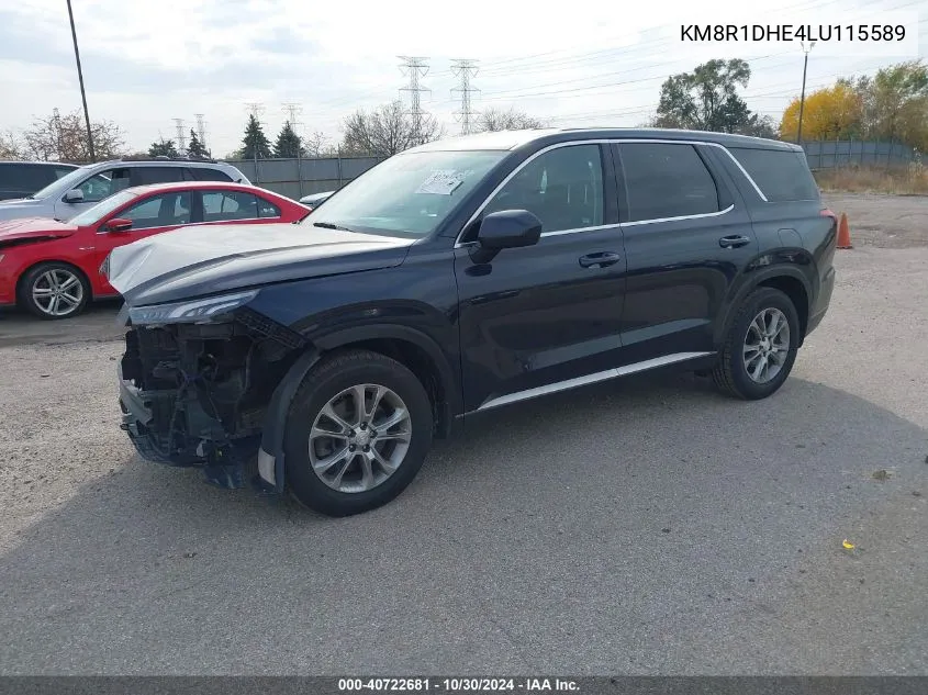 2020 Hyundai Palisade Se VIN: KM8R1DHE4LU115589 Lot: 40722681