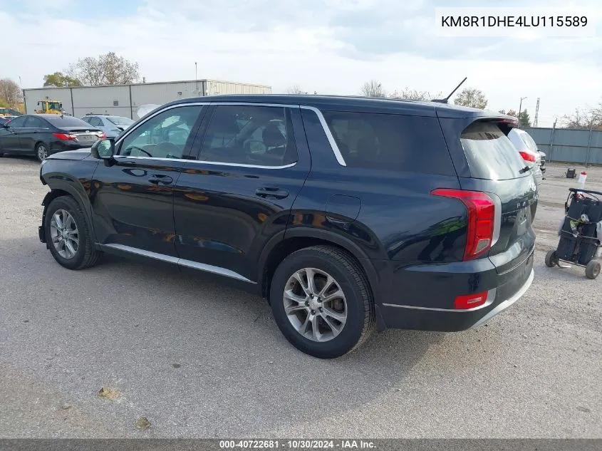 2020 Hyundai Palisade Se VIN: KM8R1DHE4LU115589 Lot: 40722681