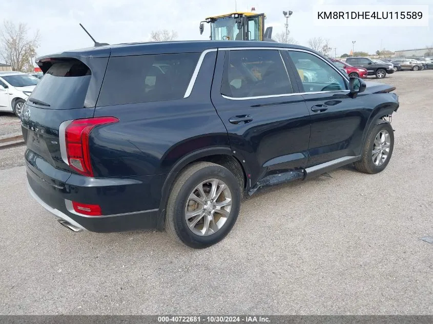 2020 Hyundai Palisade Se VIN: KM8R1DHE4LU115589 Lot: 40722681