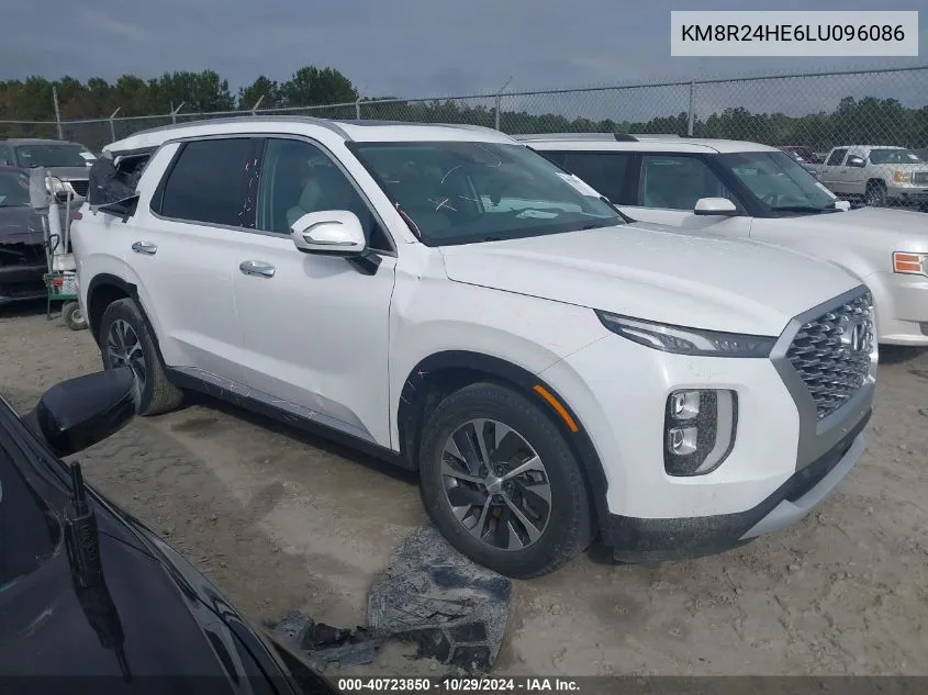 2020 Hyundai Palisade Sel VIN: KM8R24HE6LU096086 Lot: 40723850