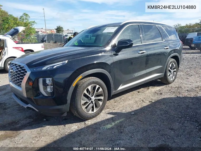 2020 Hyundai Palisade Sel VIN: KM8R24HE2LU104880 Lot: 40774107