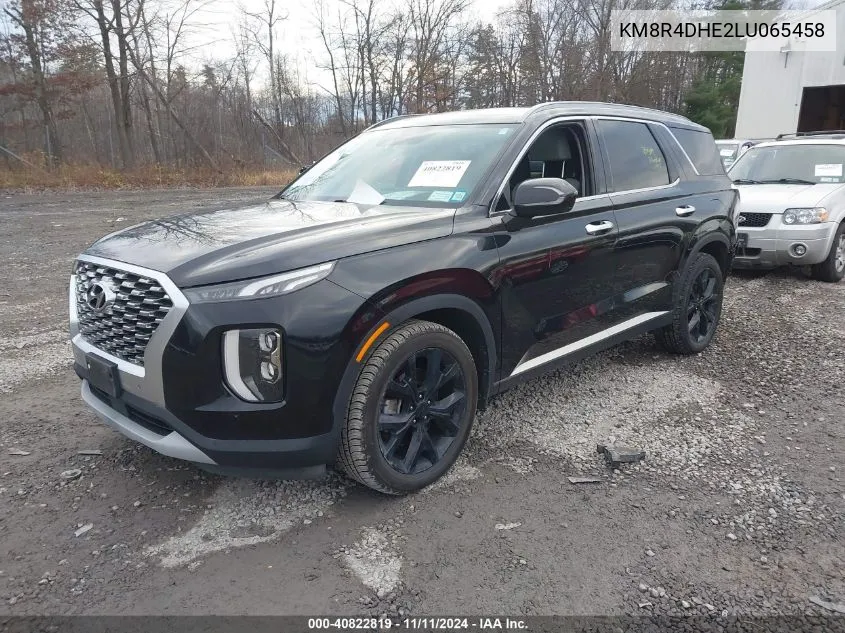 2020 Hyundai Palisade Sel VIN: KM8R4DHE2LU065458 Lot: 40822819