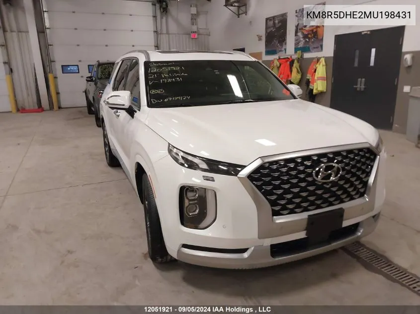 KM8R5DHE2MU198431 2021 Hyundai Palisade Limited