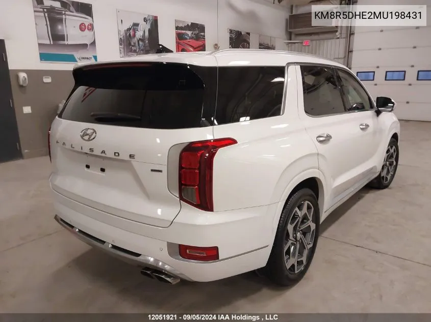 2021 Hyundai Palisade Limited VIN: KM8R5DHE2MU198431 Lot: 12051921