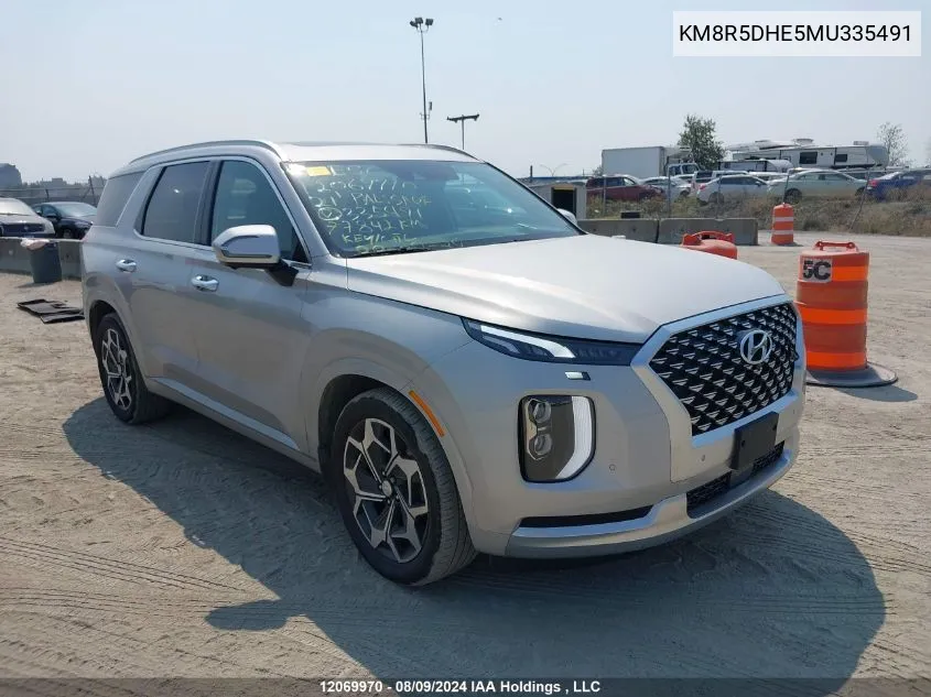 2021 Hyundai Palisade Limited VIN: KM8R5DHE5MU335491 Lot: 12069970