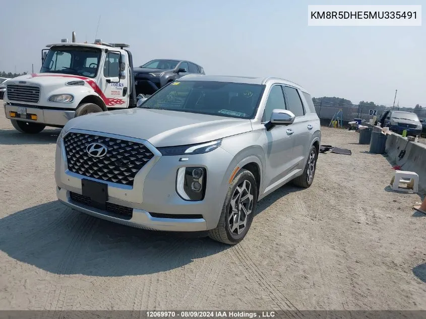 2021 Hyundai Palisade Limited VIN: KM8R5DHE5MU335491 Lot: 12069970