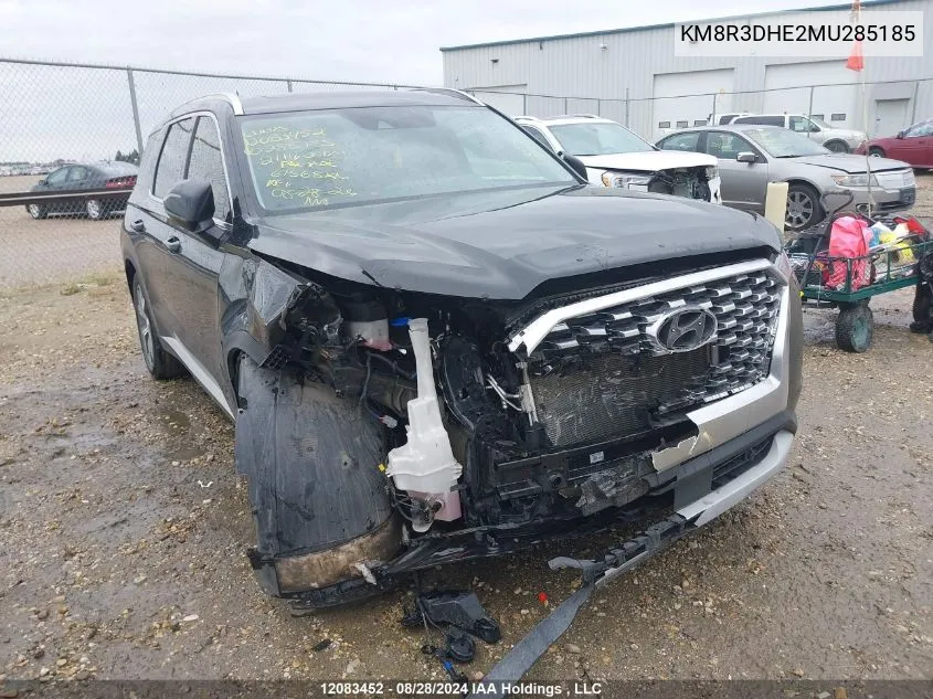 KM8R3DHE2MU285185 2021 Hyundai Palisade Sel