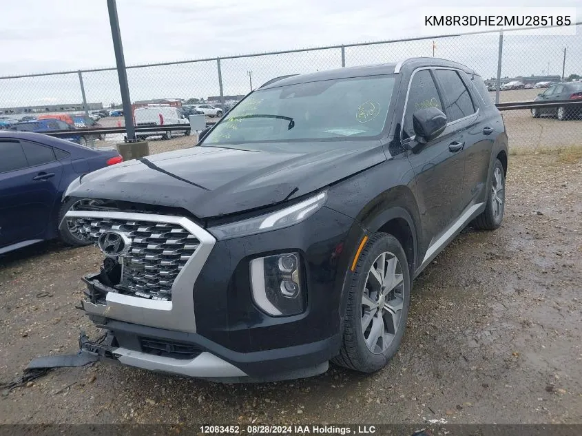 KM8R3DHE2MU285185 2021 Hyundai Palisade Sel