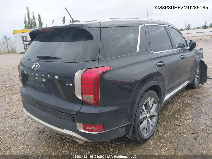 KM8R3DHE2MU285185 2021 Hyundai Palisade Sel