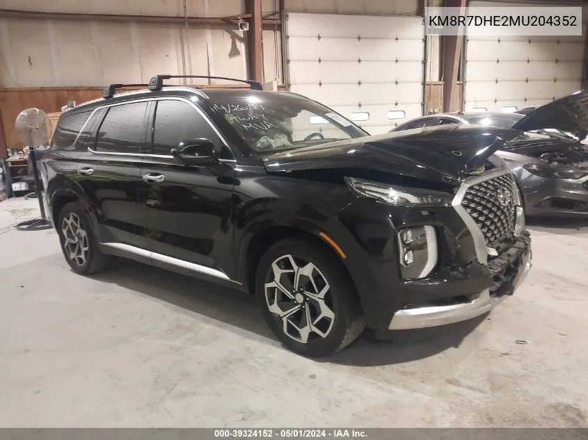 KM8R7DHE2MU204352 2021 Hyundai Palisade Calligraphy