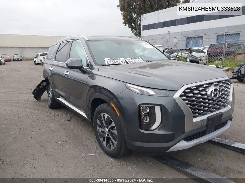 2021 Hyundai Palisade Sel VIN: KM8R24HE6MU333628 Lot: 39414535