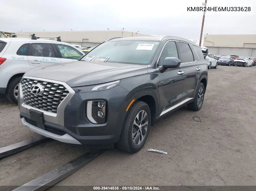 KM8R24HE6MU333628 2021 Hyundai Palisade Sel