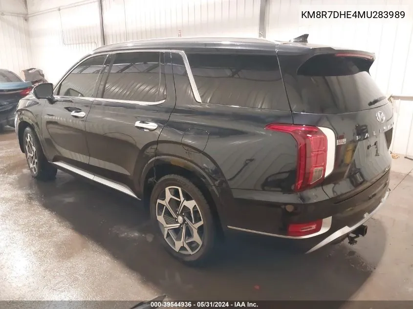 2021 Hyundai Palisade Calligraphy VIN: KM8R7DHE4MU283989 Lot: 39544936