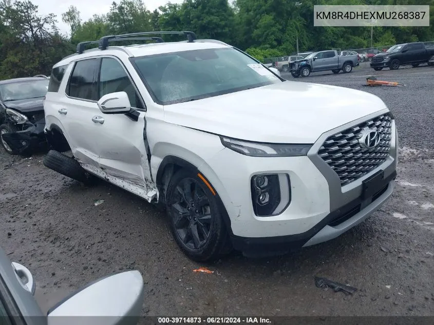 2021 Hyundai Palisade Sel VIN: KM8R4DHEXMU268387 Lot: 39714873