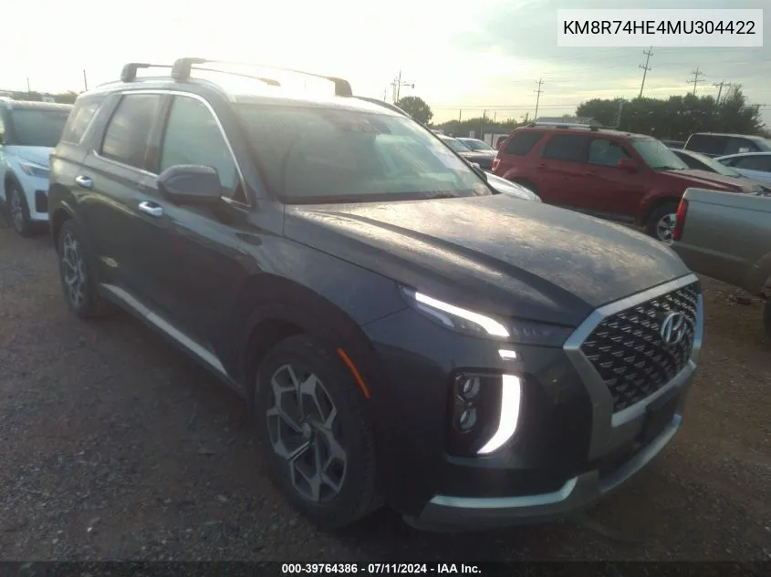 2021 Hyundai Palisade Calligraphy VIN: KM8R74HE4MU304422 Lot: 39764386