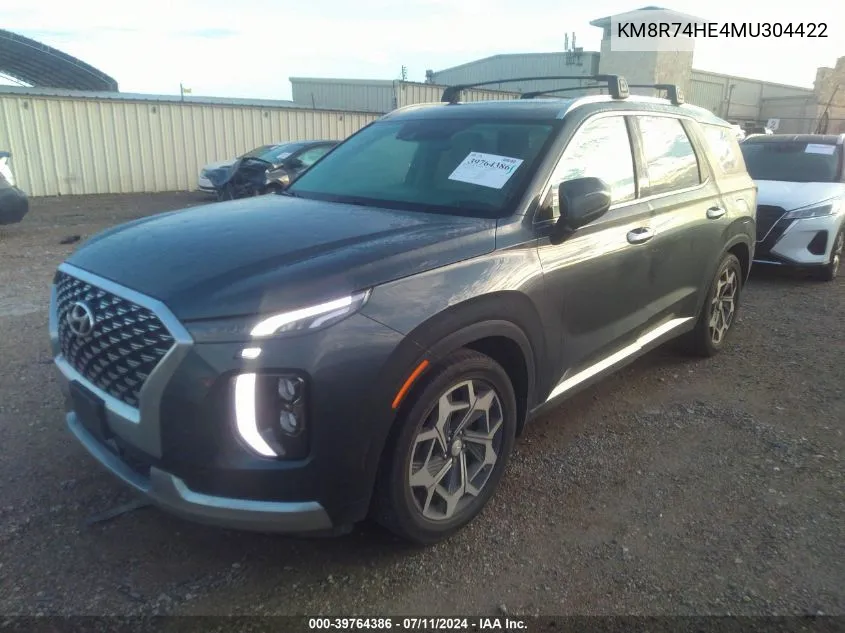 KM8R74HE4MU304422 2021 Hyundai Palisade Calligraphy