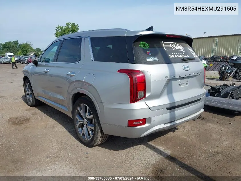 KM8R54HEXMU291505 2021 Hyundai Palisade Limited