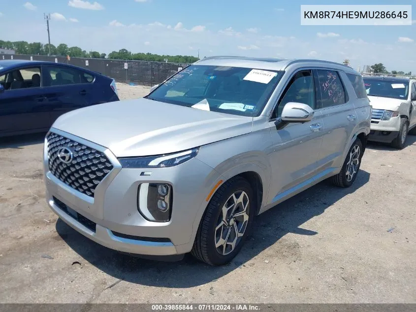 2021 Hyundai Palisade Calligraphy VIN: KM8R74HE9MU286645 Lot: 39855844