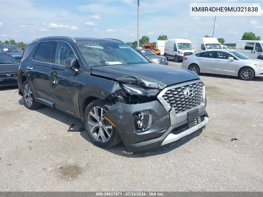 2021 Hyundai Palisade Sel VIN: KM8R4DHE9MU321838 Lot: 39937971