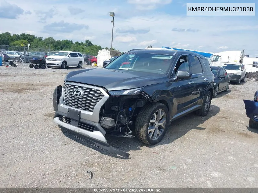 2021 Hyundai Palisade Sel VIN: KM8R4DHE9MU321838 Lot: 39937971