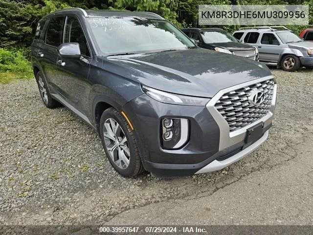 KM8R3DHE6MU309956 2021 Hyundai Palisade Sel