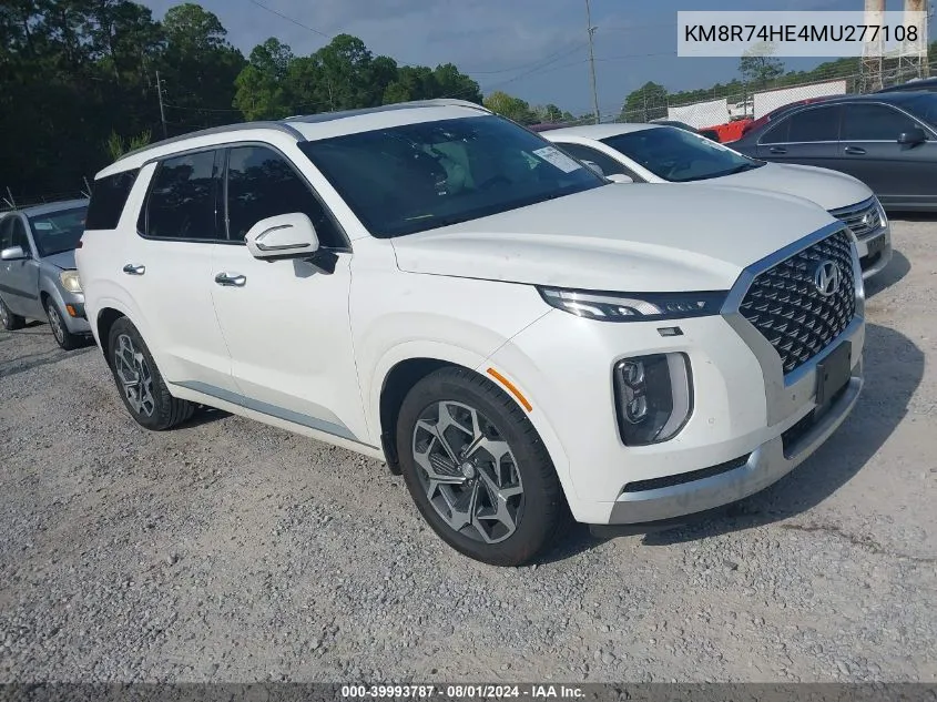 KM8R74HE4MU277108 2021 Hyundai Palisade Calligraphy