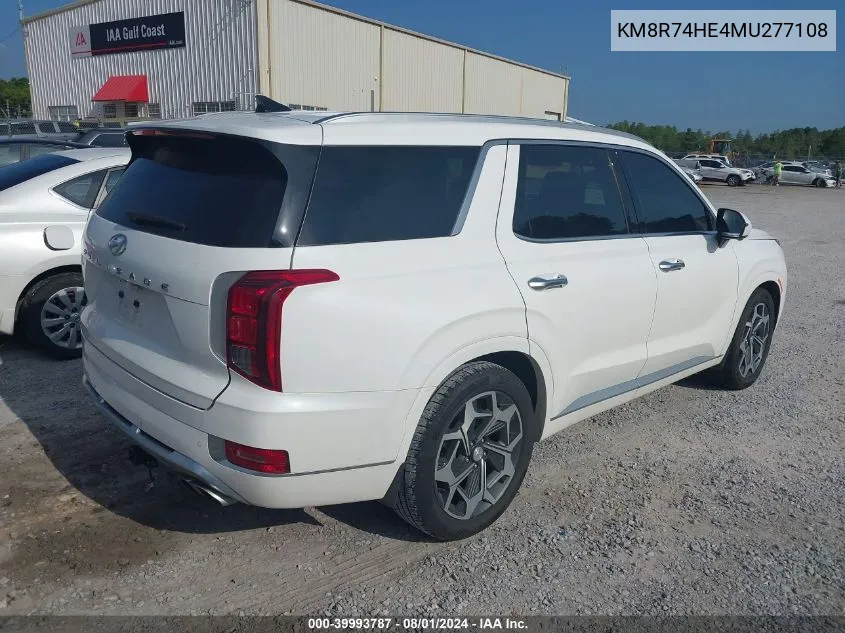 KM8R74HE4MU277108 2021 Hyundai Palisade Calligraphy