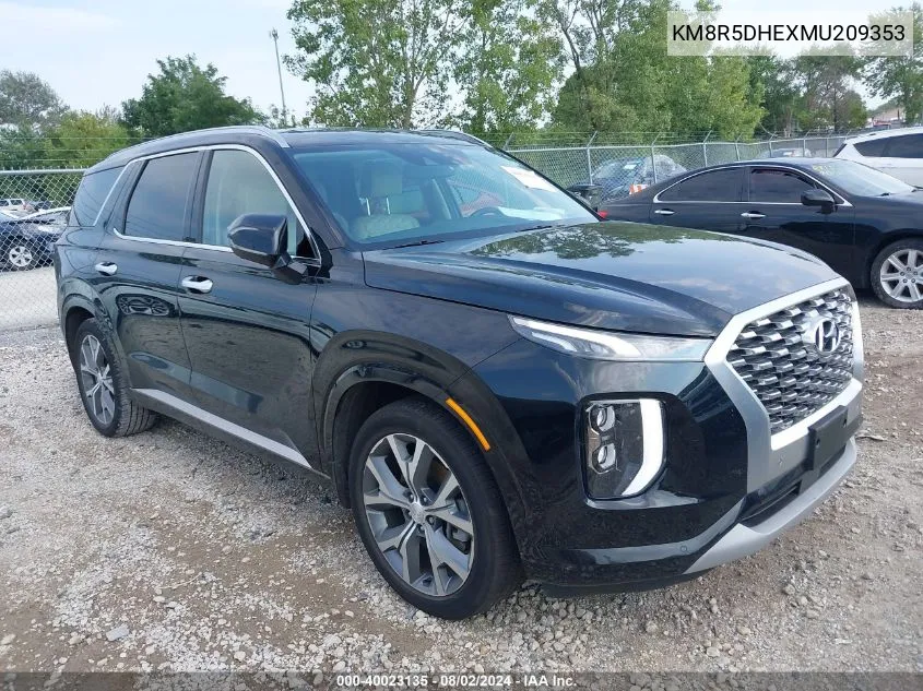 KM8R5DHEXMU209353 2021 Hyundai Palisade Limited