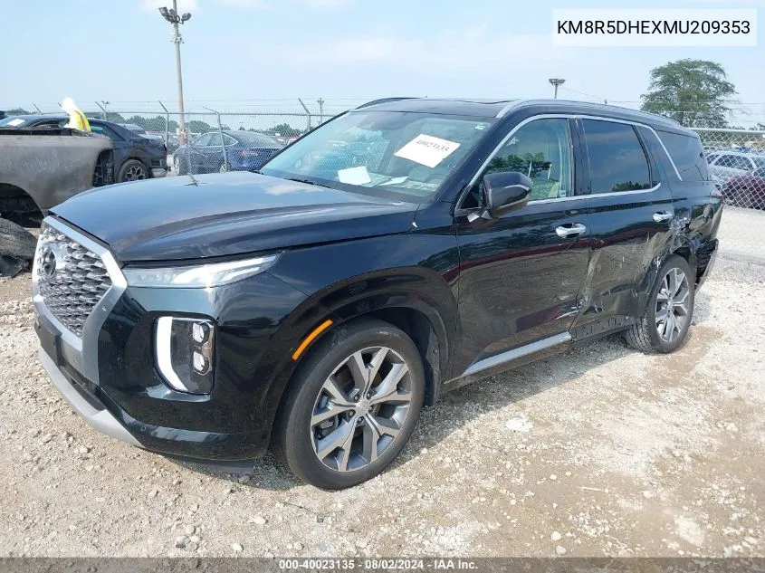 KM8R5DHEXMU209353 2021 Hyundai Palisade Limited