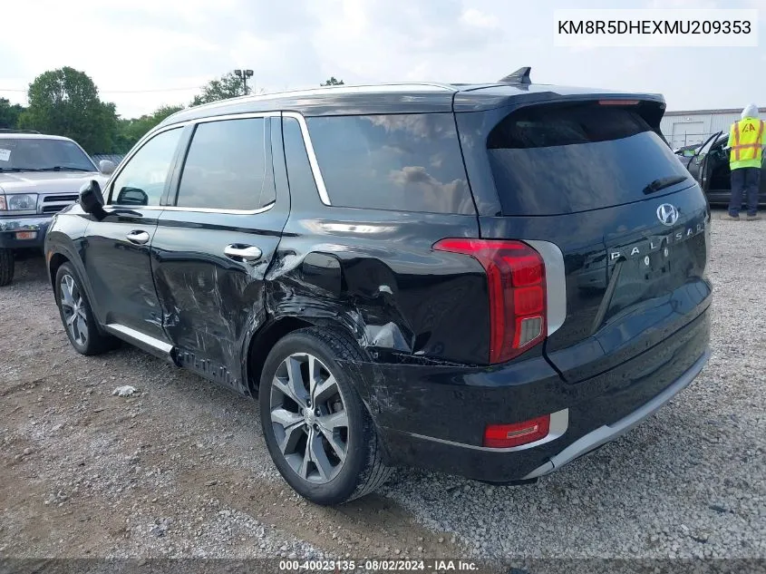 KM8R5DHEXMU209353 2021 Hyundai Palisade Limited