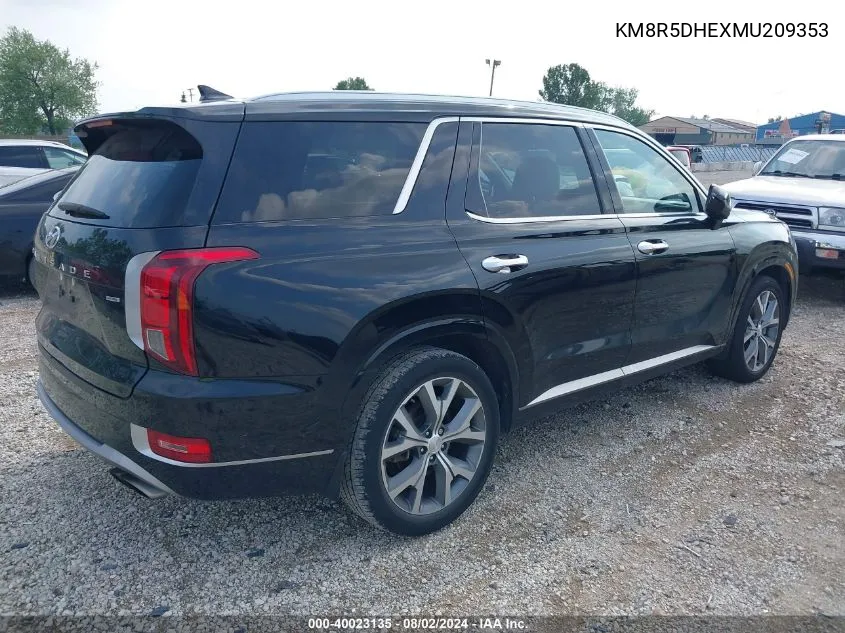 KM8R5DHEXMU209353 2021 Hyundai Palisade Limited