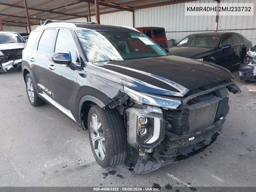 KM8R4DHE2MU233732 2021 Hyundai Palisade Sel