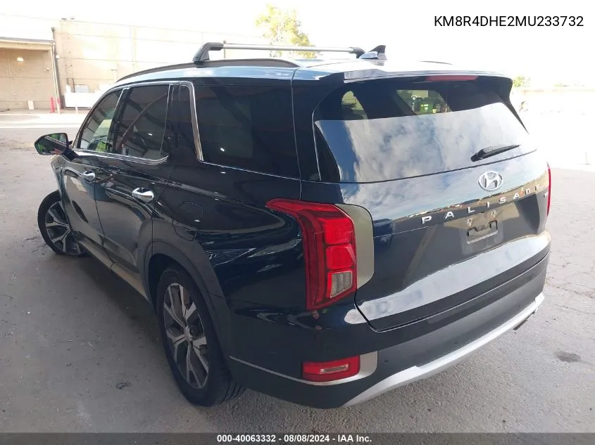 KM8R4DHE2MU233732 2021 Hyundai Palisade Sel