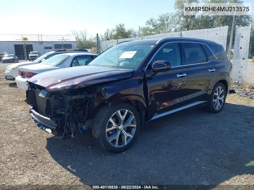 2021 Hyundai Palisade Limited VIN: KM8R5DHE4MU213575 Lot: 40118838