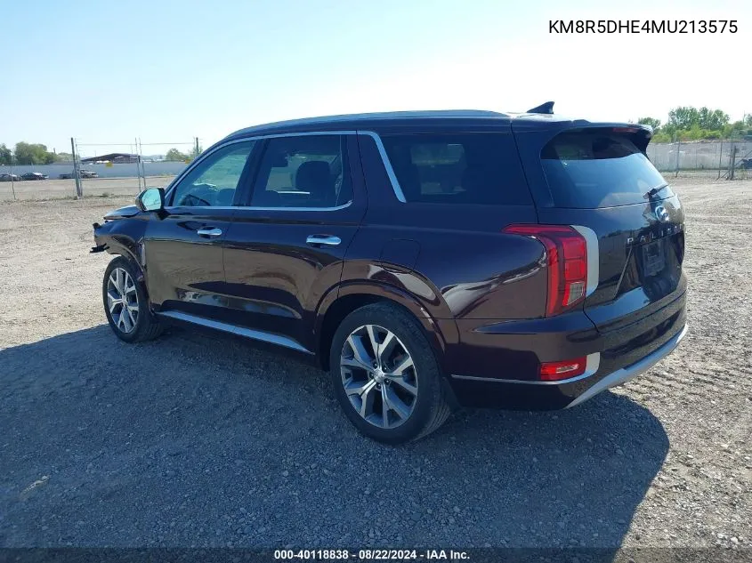 KM8R5DHE4MU213575 2021 Hyundai Palisade Limited