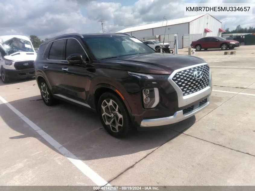 KM8R7DHE5MU334657 2021 Hyundai Palisade Calligraphy