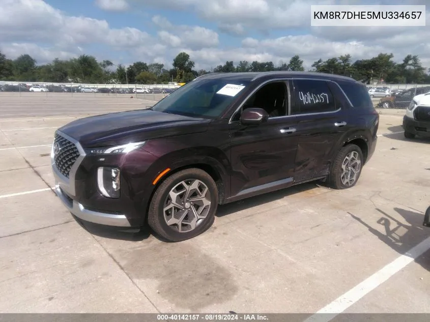 KM8R7DHE5MU334657 2021 Hyundai Palisade Calligraphy