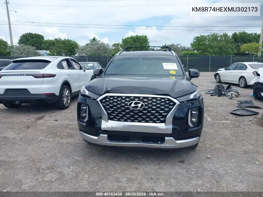 KM8R74HEXMU302173 2021 Hyundai Palisade Calligraphy