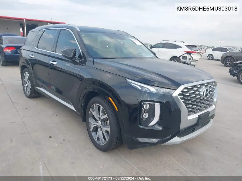 2021 Hyundai Palisade Limited VIN: KM8R5DHE6MU303018 Lot: 40172173