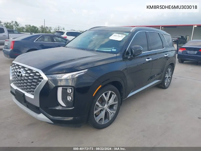 KM8R5DHE6MU303018 2021 Hyundai Palisade Limited