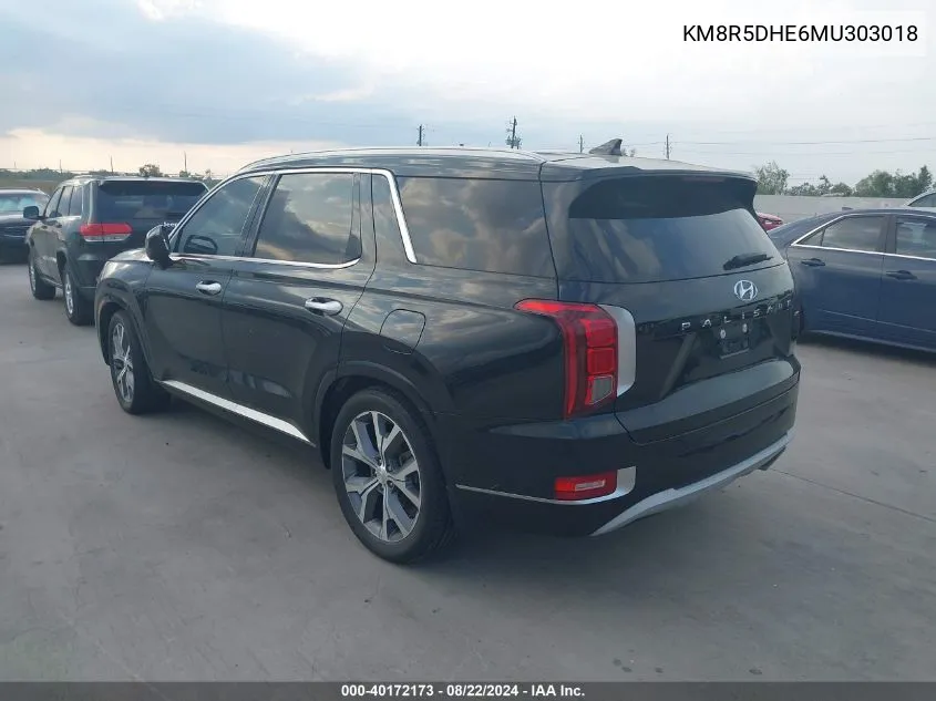 KM8R5DHE6MU303018 2021 Hyundai Palisade Limited