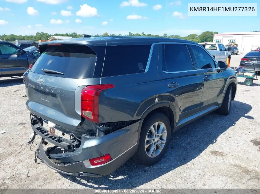 2021 Hyundai Palisade Se VIN: KM8R14HE1MU277326 Lot: 40183497