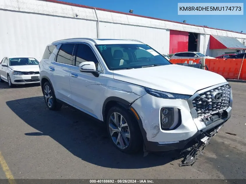 KM8R4DHE5MU174773 2021 Hyundai Palisade Sel