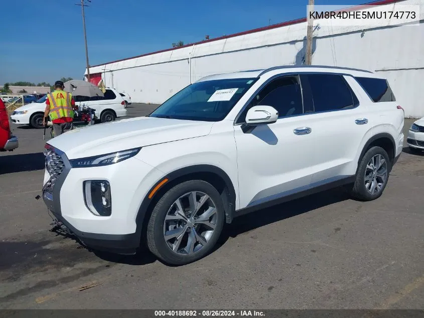 KM8R4DHE5MU174773 2021 Hyundai Palisade Sel