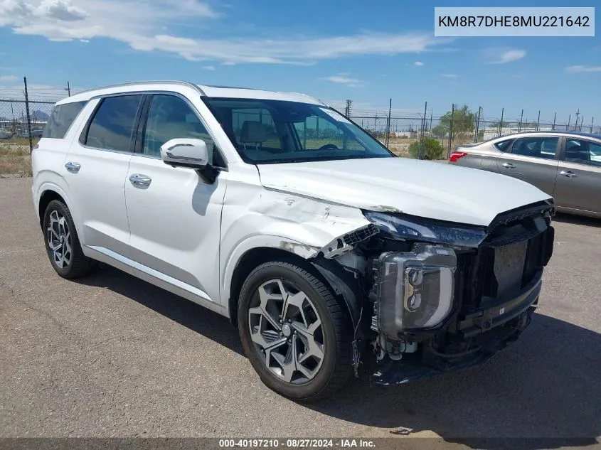 KM8R7DHE8MU221642 2021 Hyundai Palisade Calligraphy