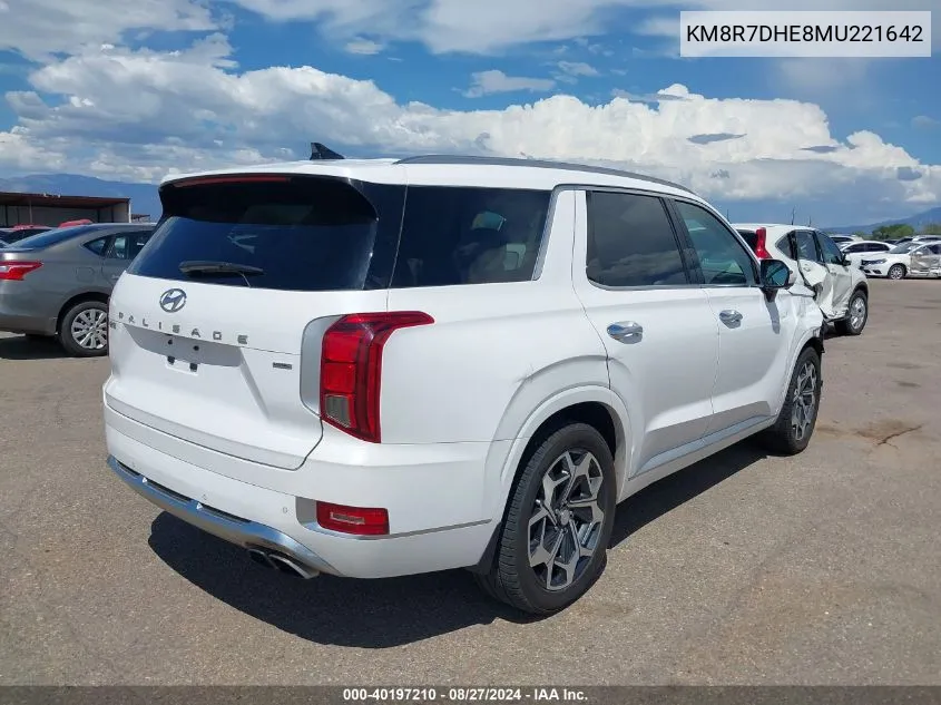 KM8R7DHE8MU221642 2021 Hyundai Palisade Calligraphy