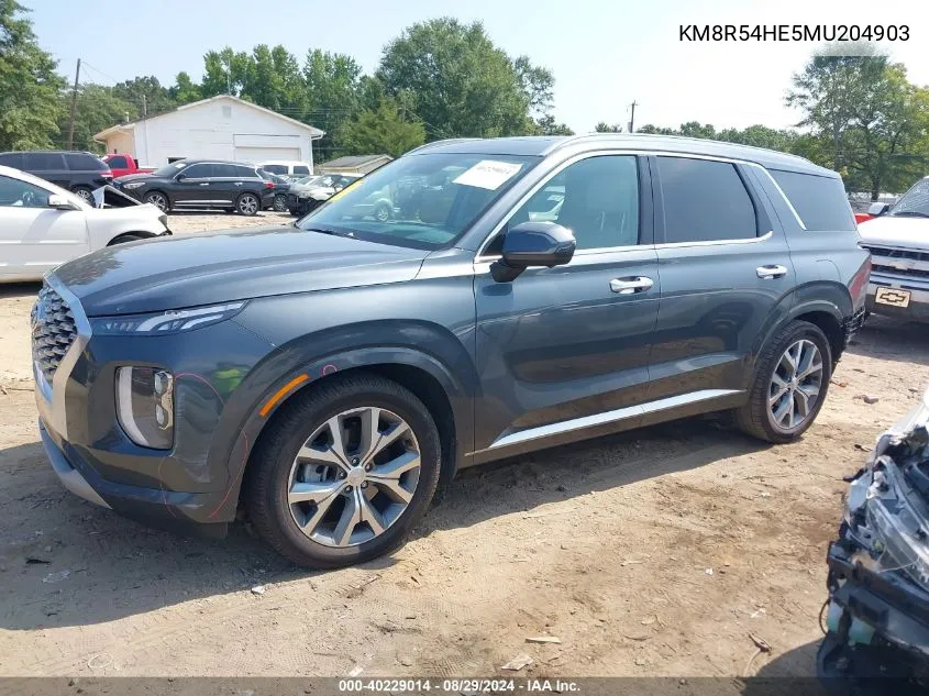 KM8R54HE5MU204903 2021 Hyundai Palisade Limited