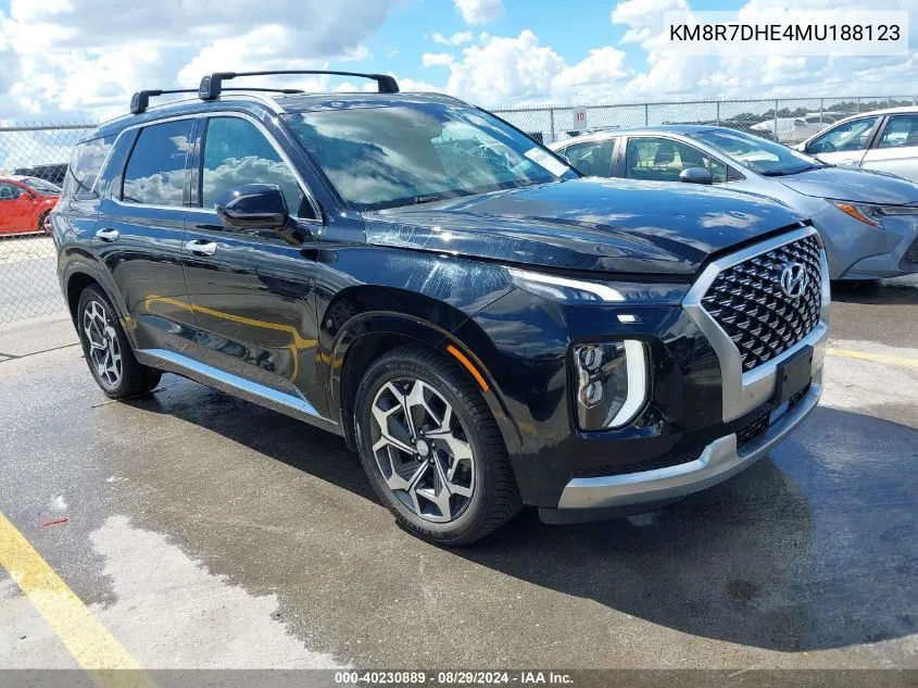 2021 Hyundai Palisade Calligraphy VIN: KM8R7DHE4MU188123 Lot: 40230889