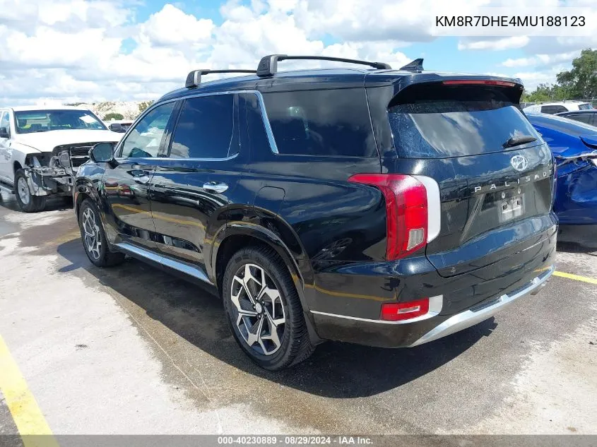 2021 Hyundai Palisade Calligraphy VIN: KM8R7DHE4MU188123 Lot: 40230889